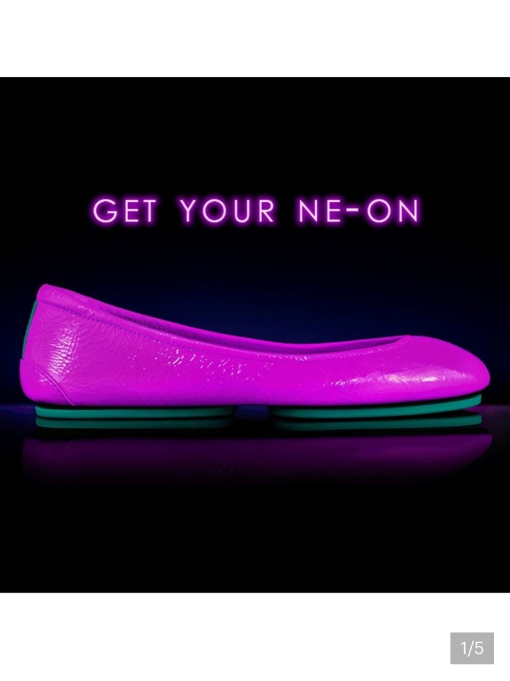Tieks Limited Edition Ultraviolet Flats Size 9